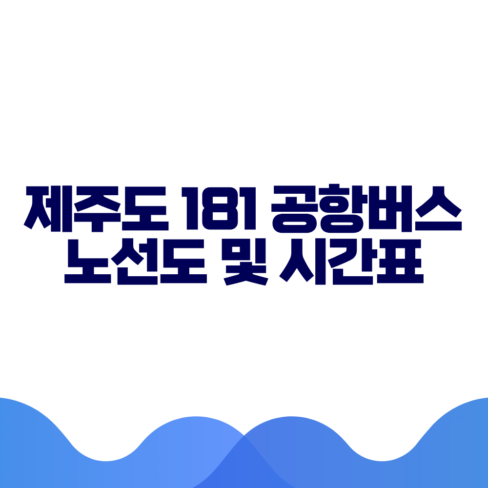 제주도 181 공항버스 시간표 예매방법 가격 노선도 총정리 2 제주도 181 공항버스 시간표 예매방법 가격 노선도 총정리