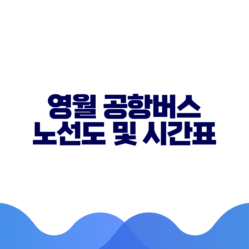 영월 공항버스 시간표 예매방법 가격 노선도 총정리