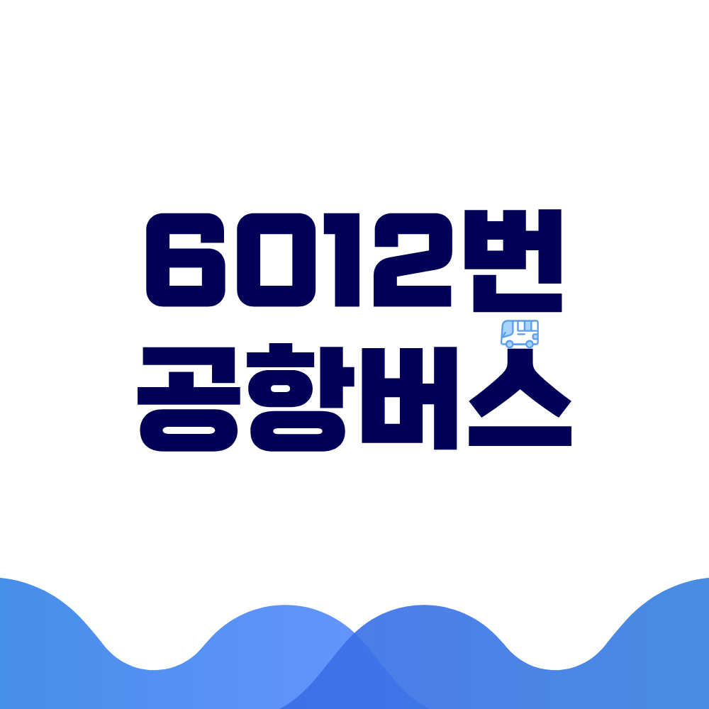 6012번 공항버스