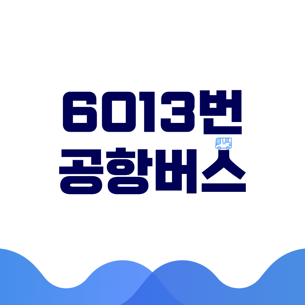 6013번 공항버스